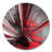 Deep into Middle - Modern wall clock, Red Metal Wall Clock-57905905