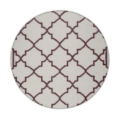 Tapis gris intérieur et extérieur Trellis