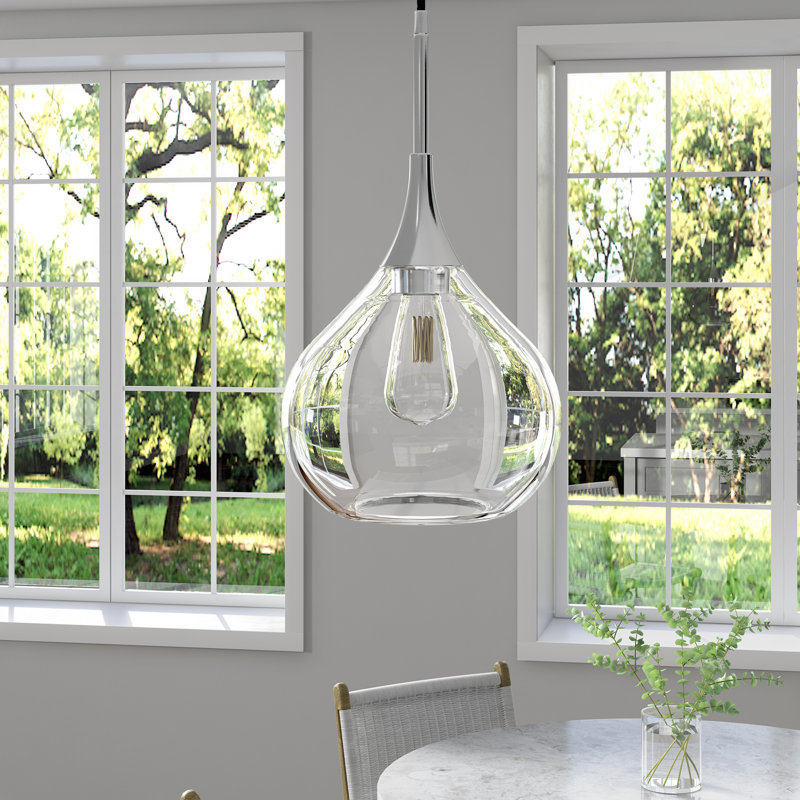Ida 1 - Light Single Pendant, Polished Nickel