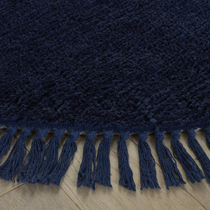 Tapis de couleur unie performance touffeté à la main Vermont 575, Rond 5 pi