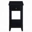 Table de bout rectangulaire en bois avec rangement de style transitionnel Bhairavi-48191509-118803030
