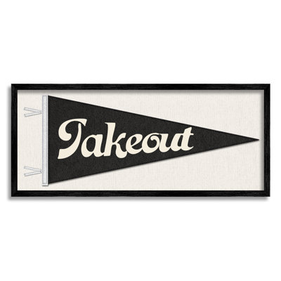" Kitchen Takeout Pennant Banner Shape " by Lil' Rue