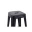 24 tabourets de bar sans dossier en métal de 24 po à hauteur de comptoir, imperméables, à outils, pour îlot de cuisine et hauteur, noir mat, déformation, salle à manger à assemblage rapide