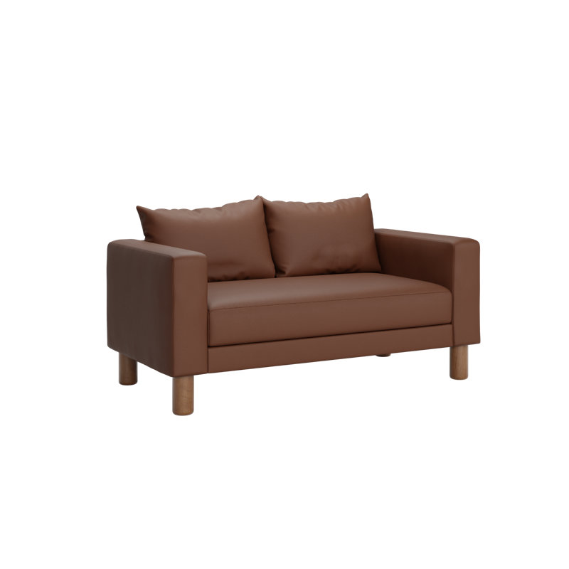 Essential Loveseat, Terra Cactus Leather / Cylinder, Cylinder
