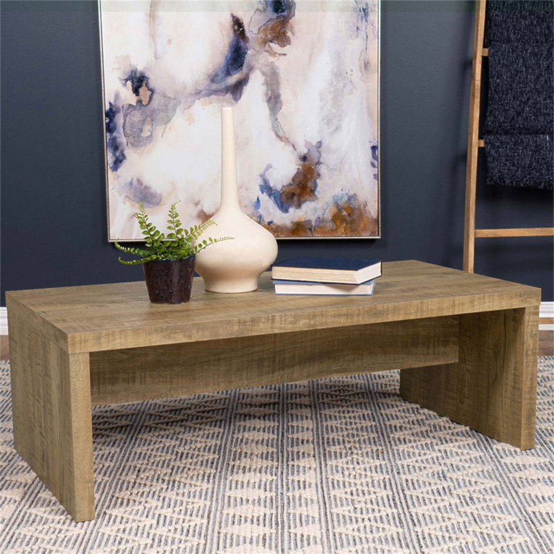 Table basse en bois d'ingénierie Brianna Mango