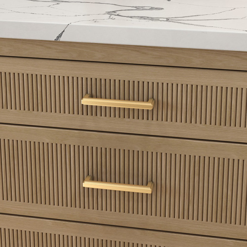 4427 Raised Pull, Satin Brass
