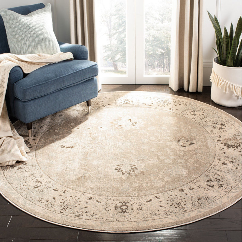 Metzler Performance Oriental Rug, Round 6'7"