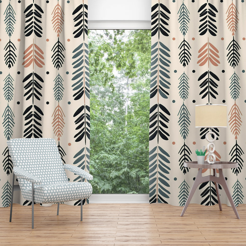 Paire de rideaux obscurcissant en polyester Dewsbury, L 20 po x H 52 po
