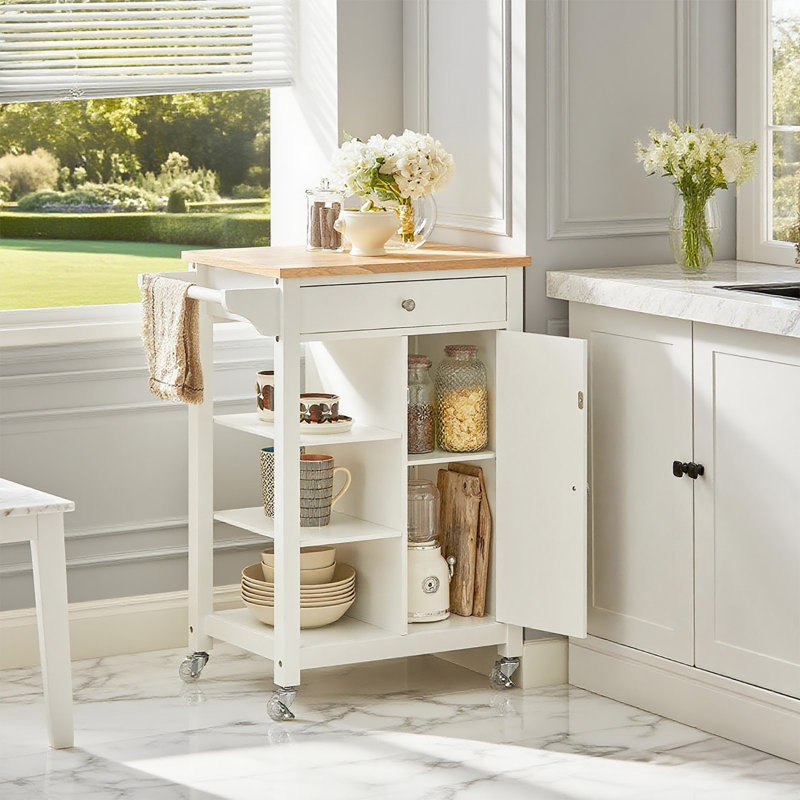 Kempton 68 cm W Kitchen Cart with Top