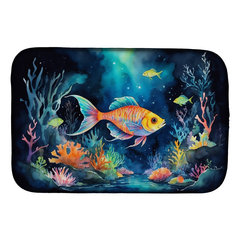 Tapis de séchage bioluminescent pour poisson