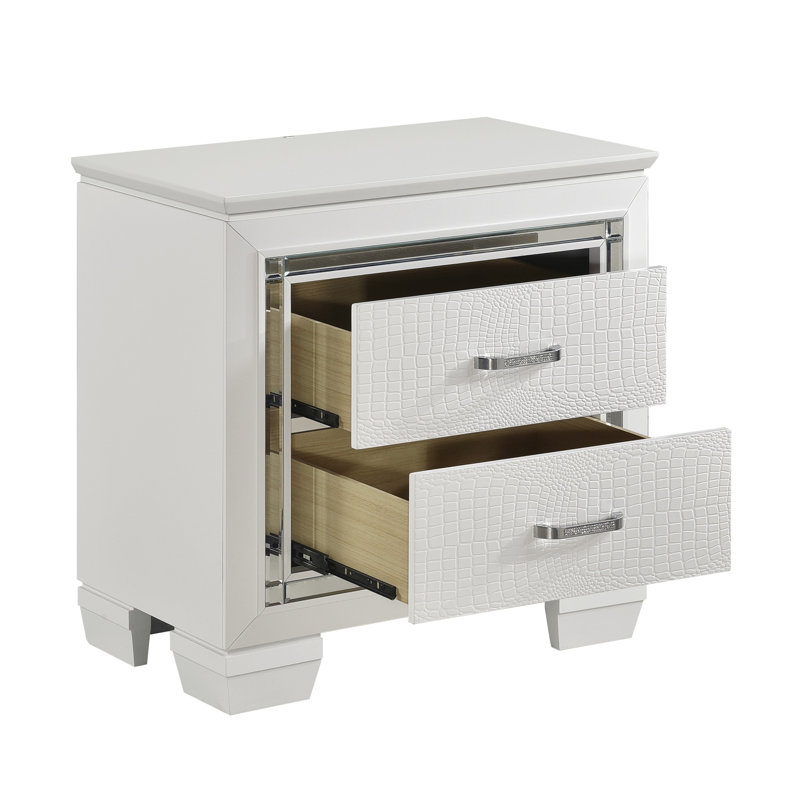 Table de chevet de chambre à coucher avec tiroirs de rangement