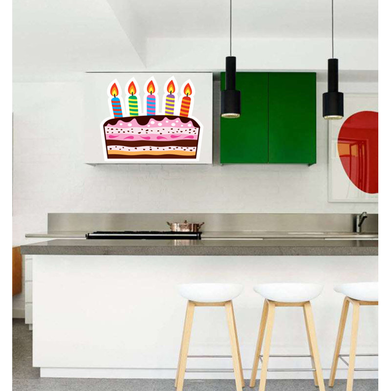 Adhésif décoratif gâteau festif, H 33 po x l 36 po
