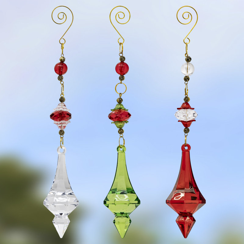 6 pièces d'accents de cristal suspendus Feride