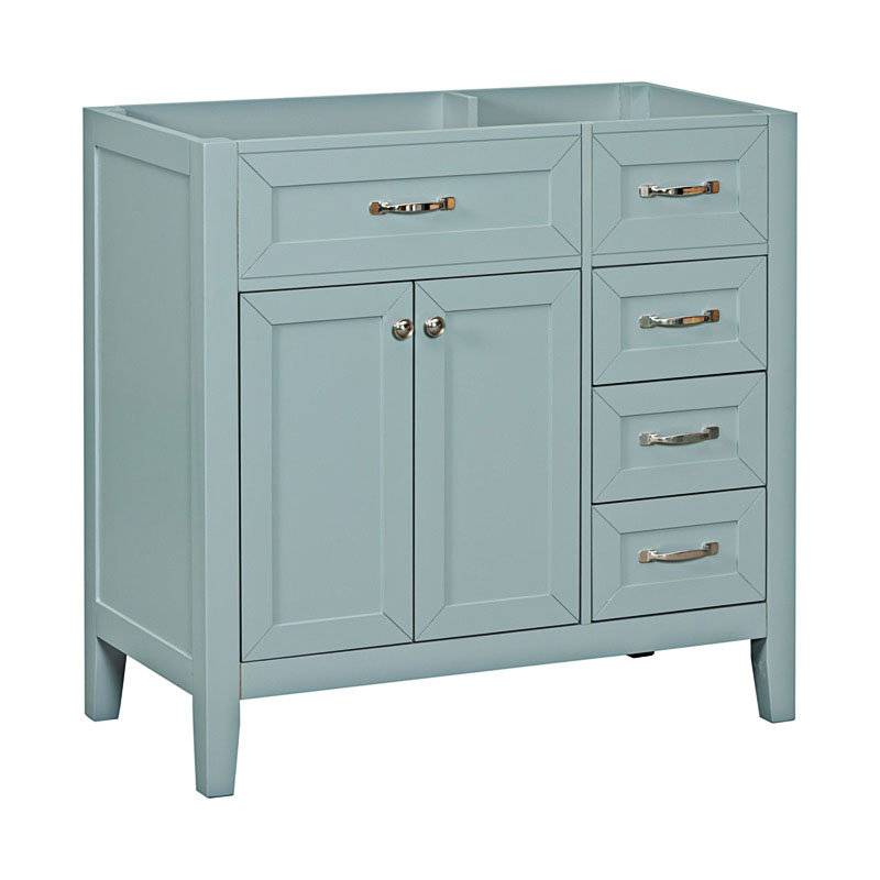Base de meuble-lavabo simple 35,50 po seulement, Vert