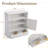 Wall Mounted Bathroom Cabinet With Adjustable Shelf And Drawers – Modern Mdf Storage Cabinet With Vertical Stripe Design And Metal Handles-78565579