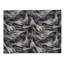 Tapis bleu marine / ivoire en polyester tissé à la machine-1452955888
