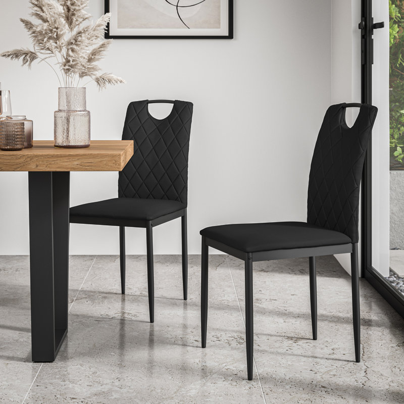 Daraich 6 - Person Dining Set, Oak/Black