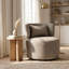 Fauteuil d'appoint pivotant avec coussin décoratif Narissa-145830952