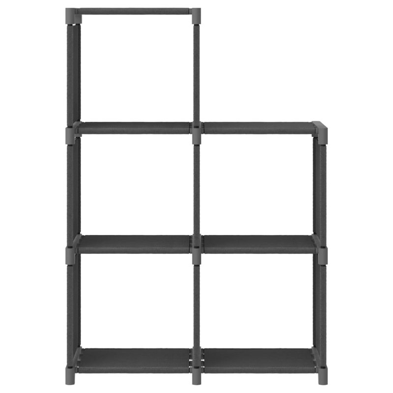 Riaz 103cm W Metal Shelving Unit, Grey