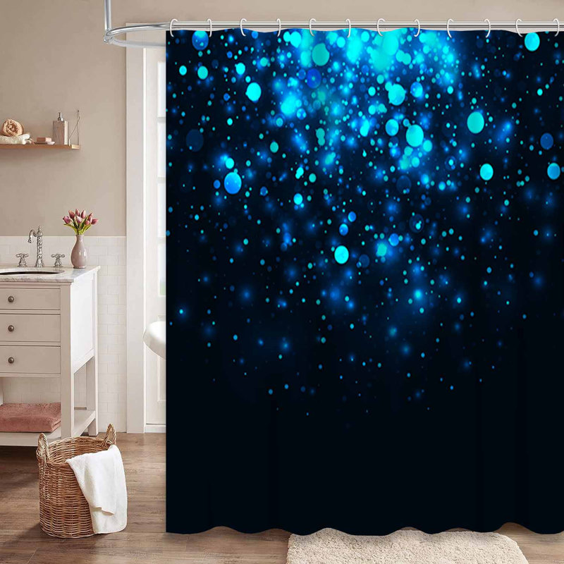 Rideau de douche avec 12 crochets, L 72 po x l 78 po