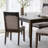 Farmhouse Upholstered Dining Chair in Distressed White