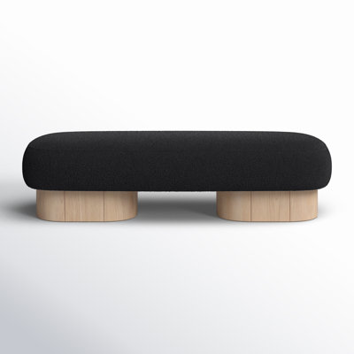 Denyer Boucle Fabric Upholstered Bench