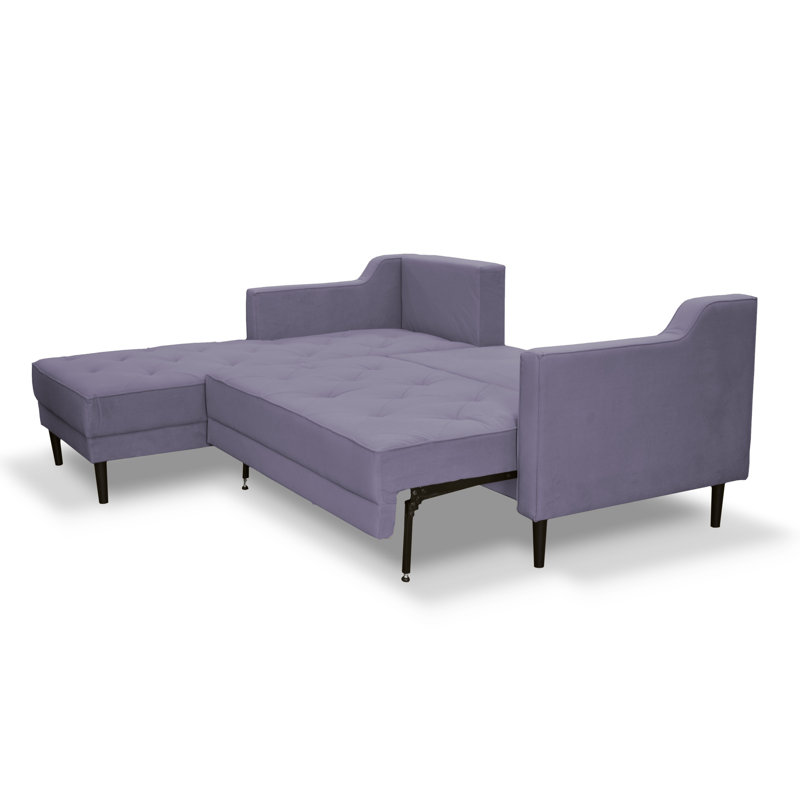 4 Seater Sofa Bed, Left Hand Facing, Purple