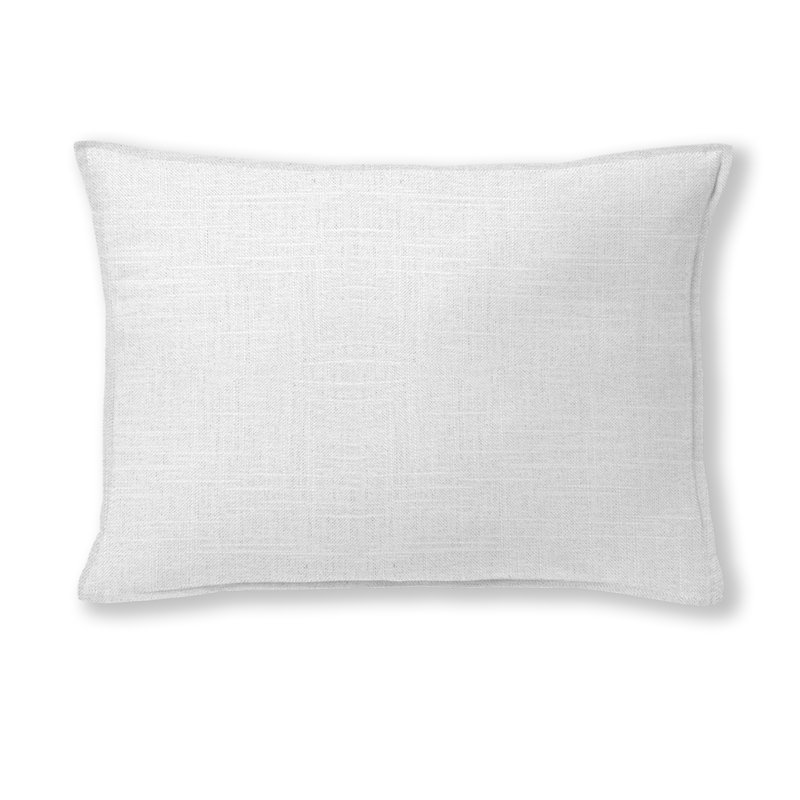 Luxe Rectangular Pillow Cover and Insert, White