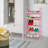 5-Tier Small Kids Shoe Rack Organizer, Pink Toddler Shoe Shelf Shoe Stand For Closet Narrow Space,Mini Shoe Storage Rack Short Shoe Tower