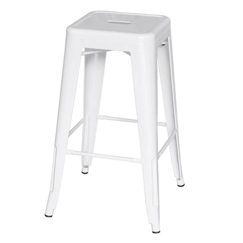 Tabouret de bar de patio, Blanc