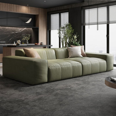 Coussin modulaire vert 100% polyester