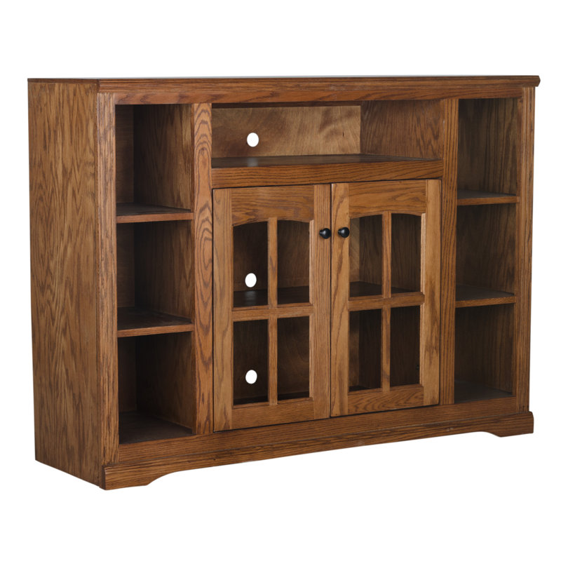 Demirel Unfinished TV Stand for TVs up to 60", Chocolate Mousse