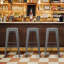 Tabourets de bar empilables en métal de 30 po Caine-257095987