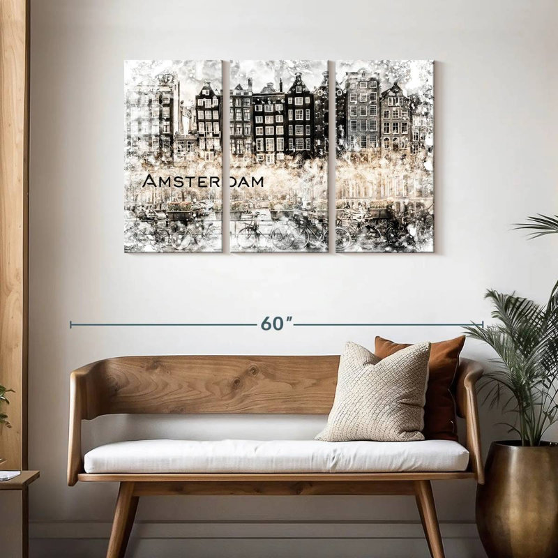 Collage Sireci Amsterdam, H 28 po x l 45 po