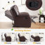 Fauteuil inclinable en similicuir de 38,2 po Kamarli-932856890