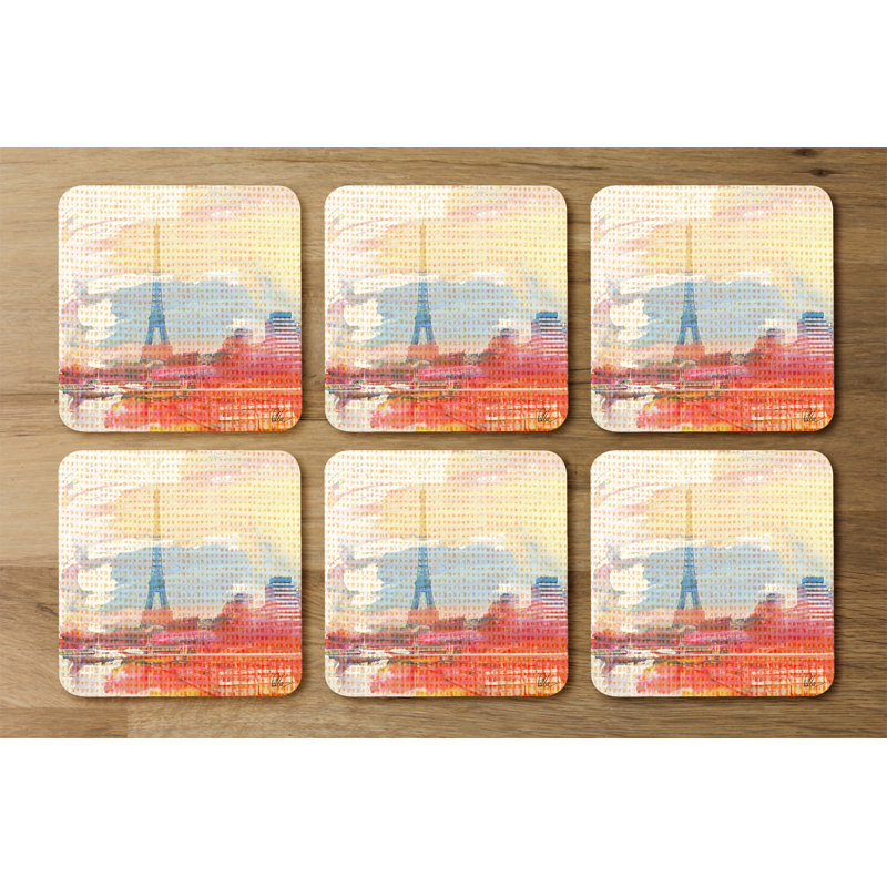 Square 6 Piece Coaster Set