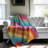 Psychedelic Ocean Lines - 1 Piece Premium Blanket-101980564