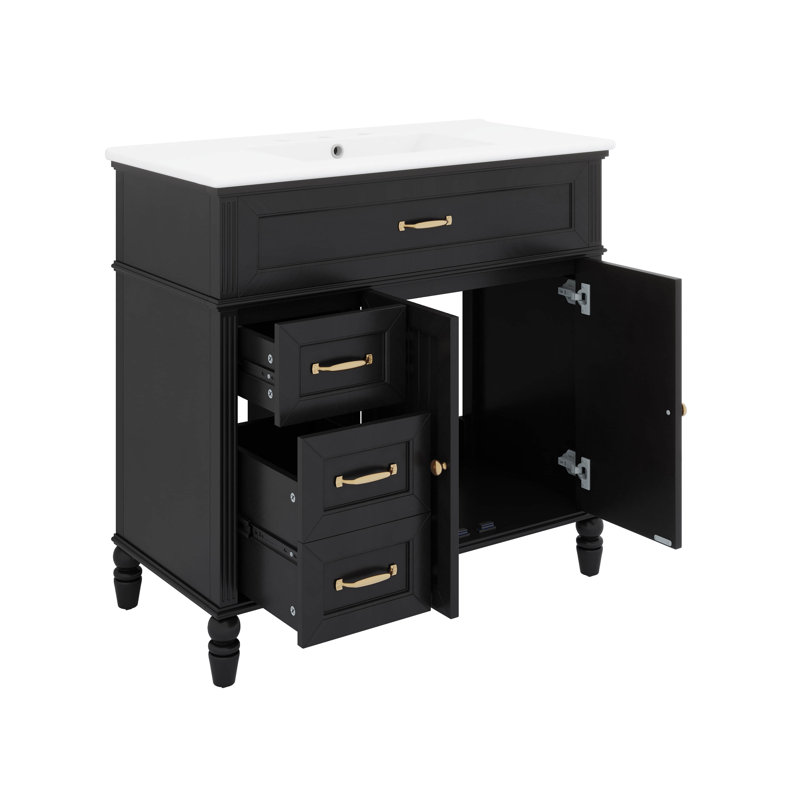 Meuble-lavabo 36 po avec lavabo et tiroirs 36 po
