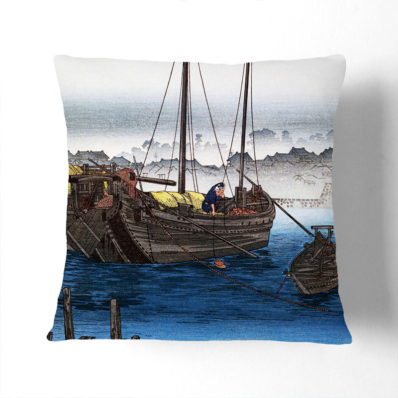 Square Cushion, 55cm H x 55cm W x 20cm D, Black
