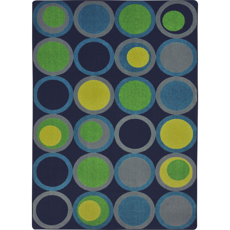 Tapis touffeté à motif géométrique, Rectangle 5 pi 4 po x 7 pi 8 po