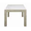 Ensemble de salle à manger 5 pièces en marbre véritable de style contemporain avec table rectangulaire et chaises à dossier plein rembourrées beige-661523635