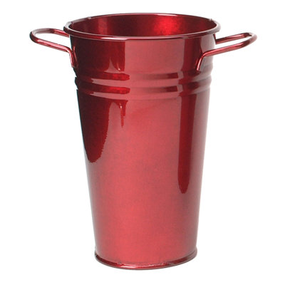 Enameled Galvanized Table Vase