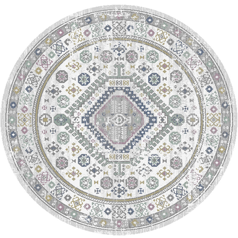 Oriental Indoor Rug, Round 5'3"