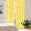 Panneau coulissant floral semi-diaphane avec passe-tringle-45980811