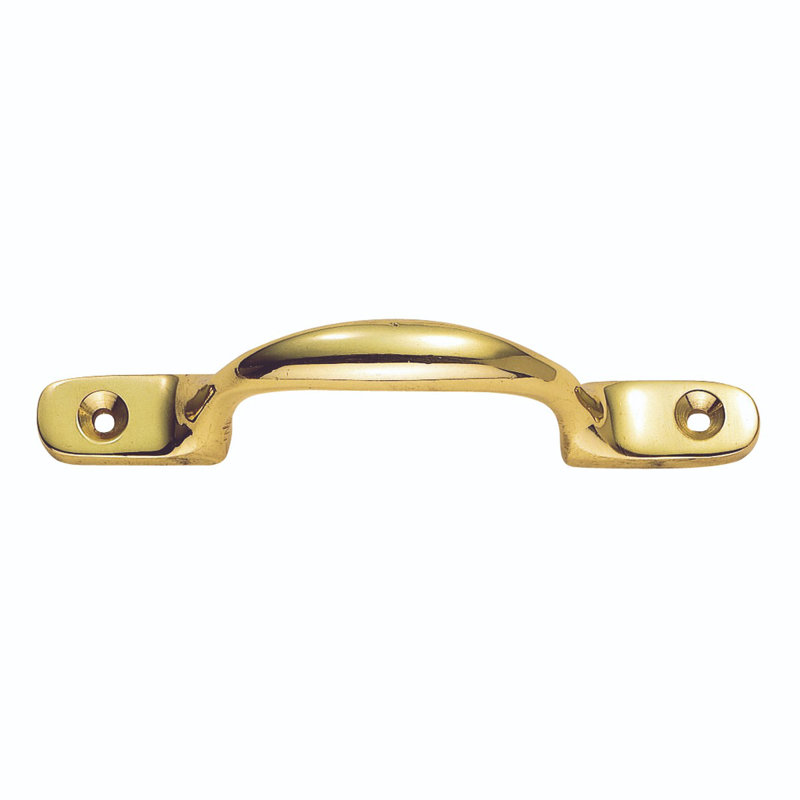 Georg Sash Handle, Polished Brass, 2.7cm H x 10.2cm H x 1.2cm D