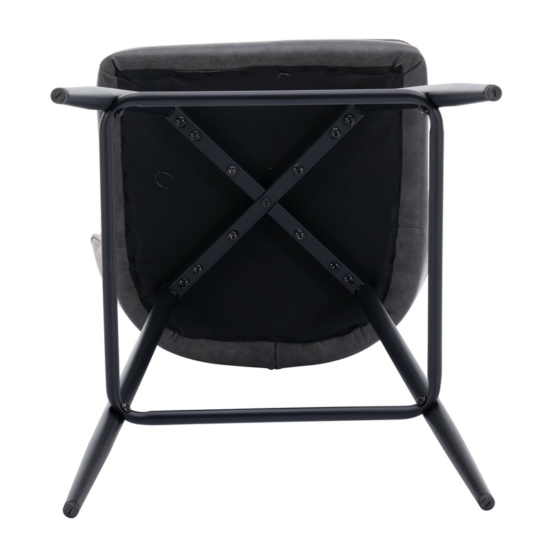 Tabouret de bar rembourré avec repose-pieds, Gris