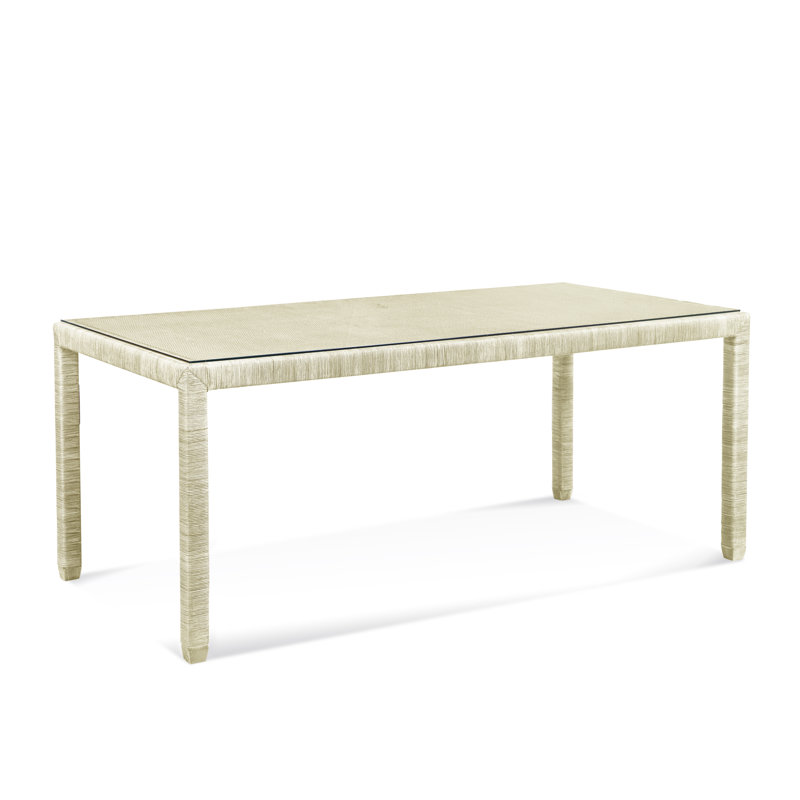 Glinda 72'' Dining Table, Antique Frost White