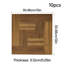 10Pcs Self-adhesive PVC Parquet Flooring Tiles Set-9083973