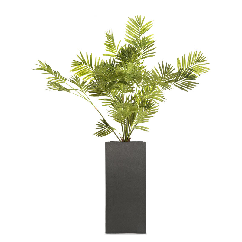 Baker Fibreglass Planter, Large, Faux Lead