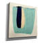  «Teal Swipe 2» par Emma Caroline, art mural sur toile, 18 po x 18 po
